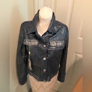 Parasuca Womens latge jacket blue/silver $120 nwt